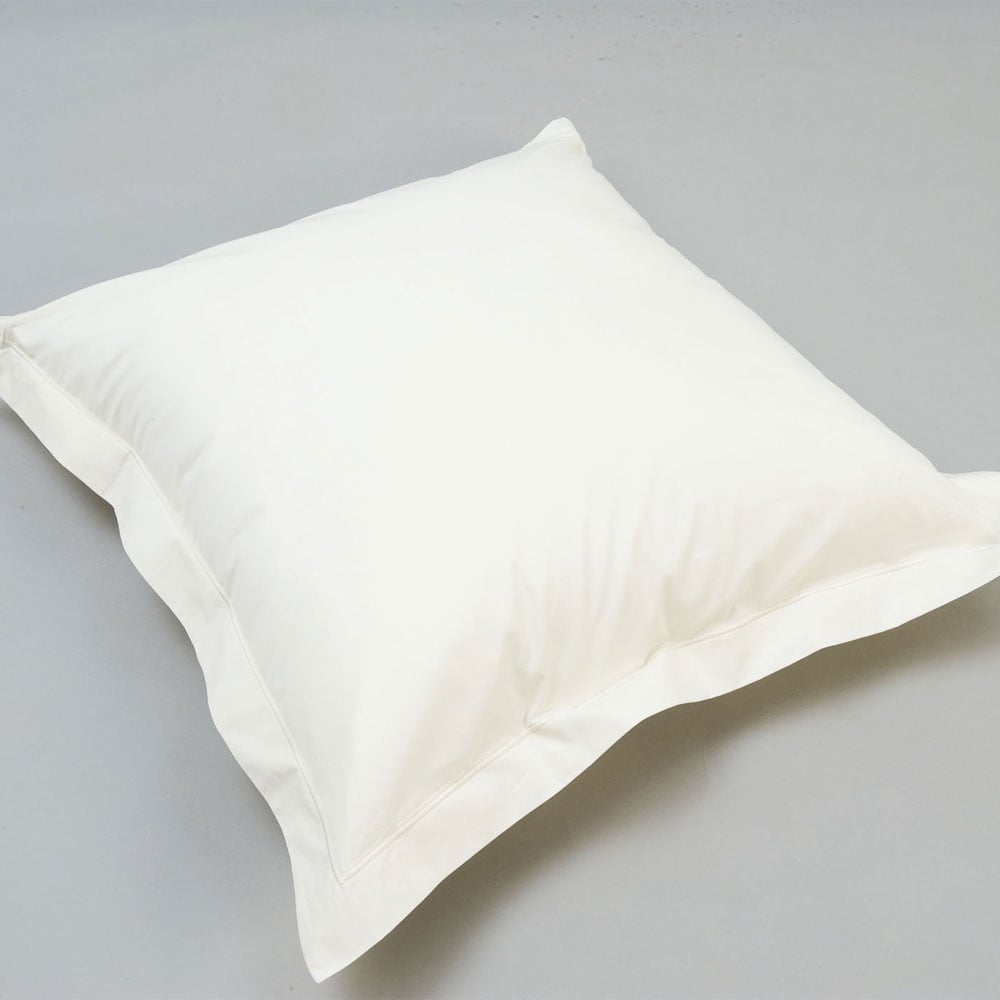 Taie d'oreiller Percale ivoire