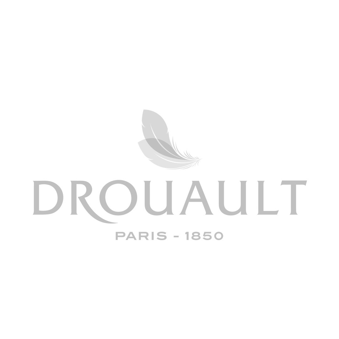 Taie d'oreiller PURE WHITE percale lavée blanc - finition paon