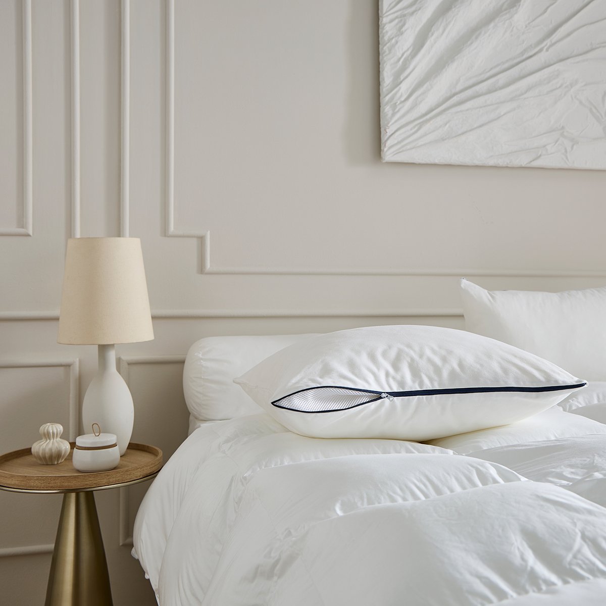 Oreiller Hauteur Réglable - Sensation duvet - Medium 