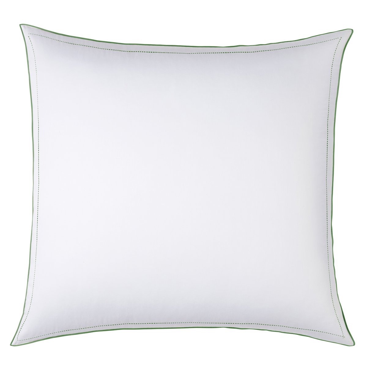 Taie d'oreiller PURE WHITE satin lavé blanc - finition foret