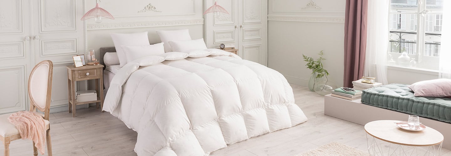 Couette duvet en plume d'oie ou canard - CASTEX